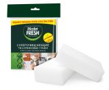 ГУБКИ д/посуды  2шт.Master FRESH меламиновые (эффект ластика),ПОВЫШЕННАЯ ПЛОТНОСТЬ 10Г/М 2шт
