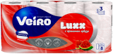 Туал.бумага VEIRO LUXX 3-х сл. (8рул) арт.5С38 АРОМА АРБУЗ  (на пал.48 кор.)