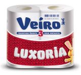 Туал.бумага VEIRO LUXORIA 3-х сл. (4рул) арт.5С34 ОМ (на пал.48 кор.)