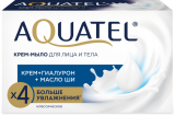 Мыло туал. "Aquatel" 90г классическое в пачке