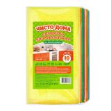 Салфетка микрофибра 30*30 ЧИСТО ДОМА 10шт  30х30