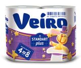 Туал.бумага VEIRO Standart Plus 2-х сл. (4рул) арт. 3С24 (на пал.24 кор.)