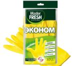 ПЕРЧАТКИ Master FRESH ЭКОНОМ латексные с хлопком (S/M), 1 пара