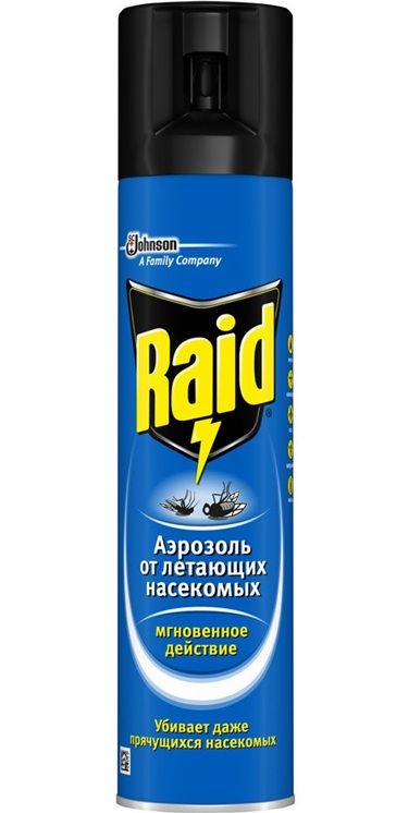 Аэрозоль от Летающих насекомых Raid  300мл*