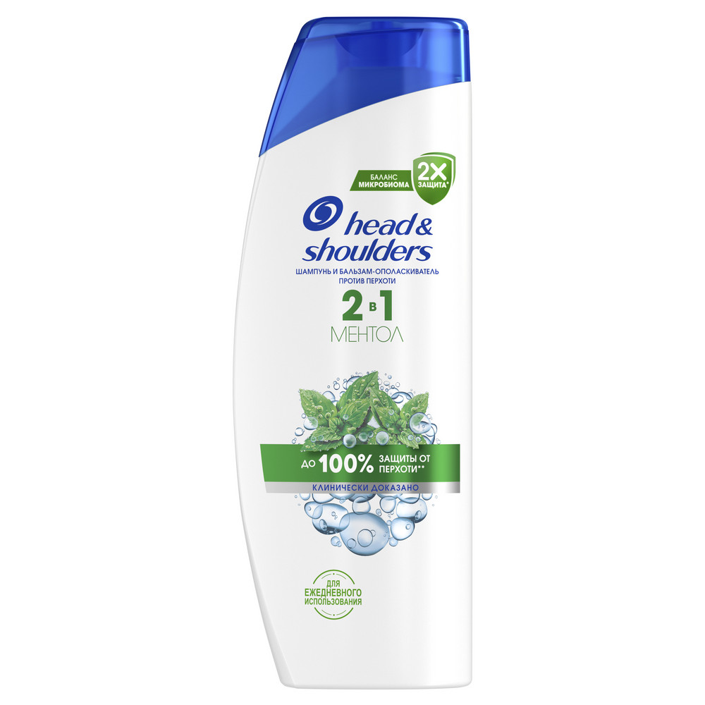 Шампунь HEAD & SHOULDERS  360мл МЕНТОЛ 2в1