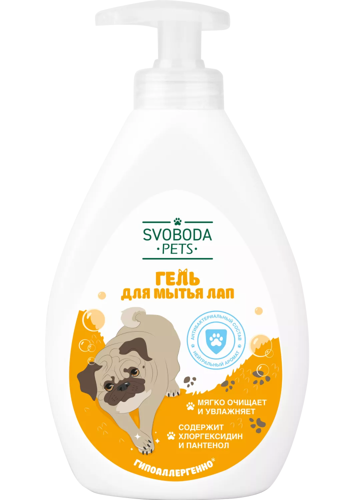Гель для мытья лап Свобода PETS  300мл