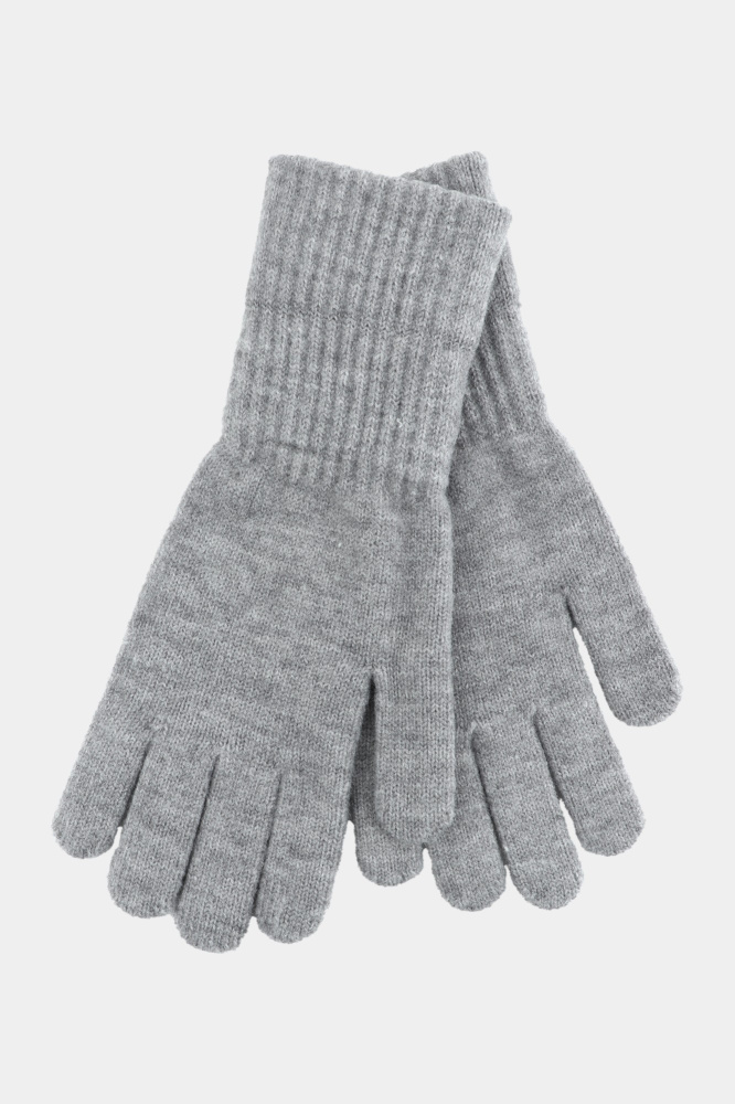 Перчатки женские, вязанные, ONESIZE , серый