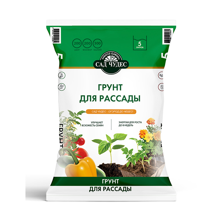 Грунт для рассады 5л САД ЧУДЕС