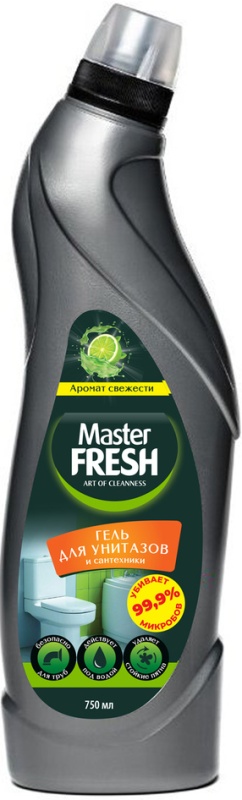 Гель Master FRESH для унитазов и сантехники 750 г