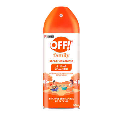Аэрозоль от комаров  Off! Family 157мл*