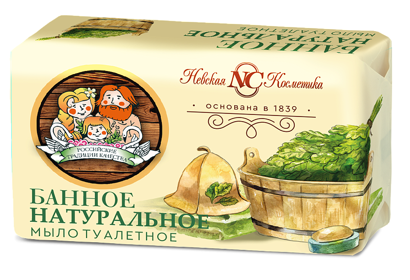 Мыло туал. НК Банное 180г