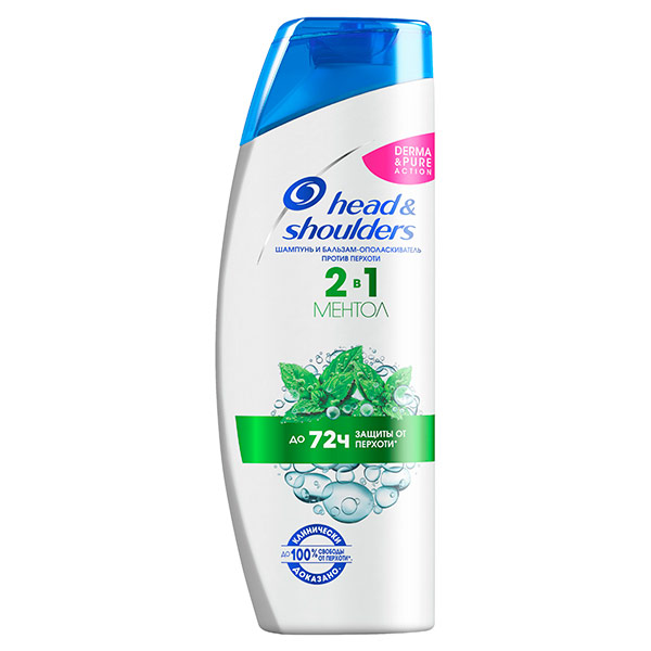 Шампунь HEAD & SHOULDERS  400мл Ментол 2в1 ***6
